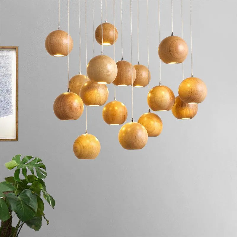 Minimalist Wood Pendant Light 1