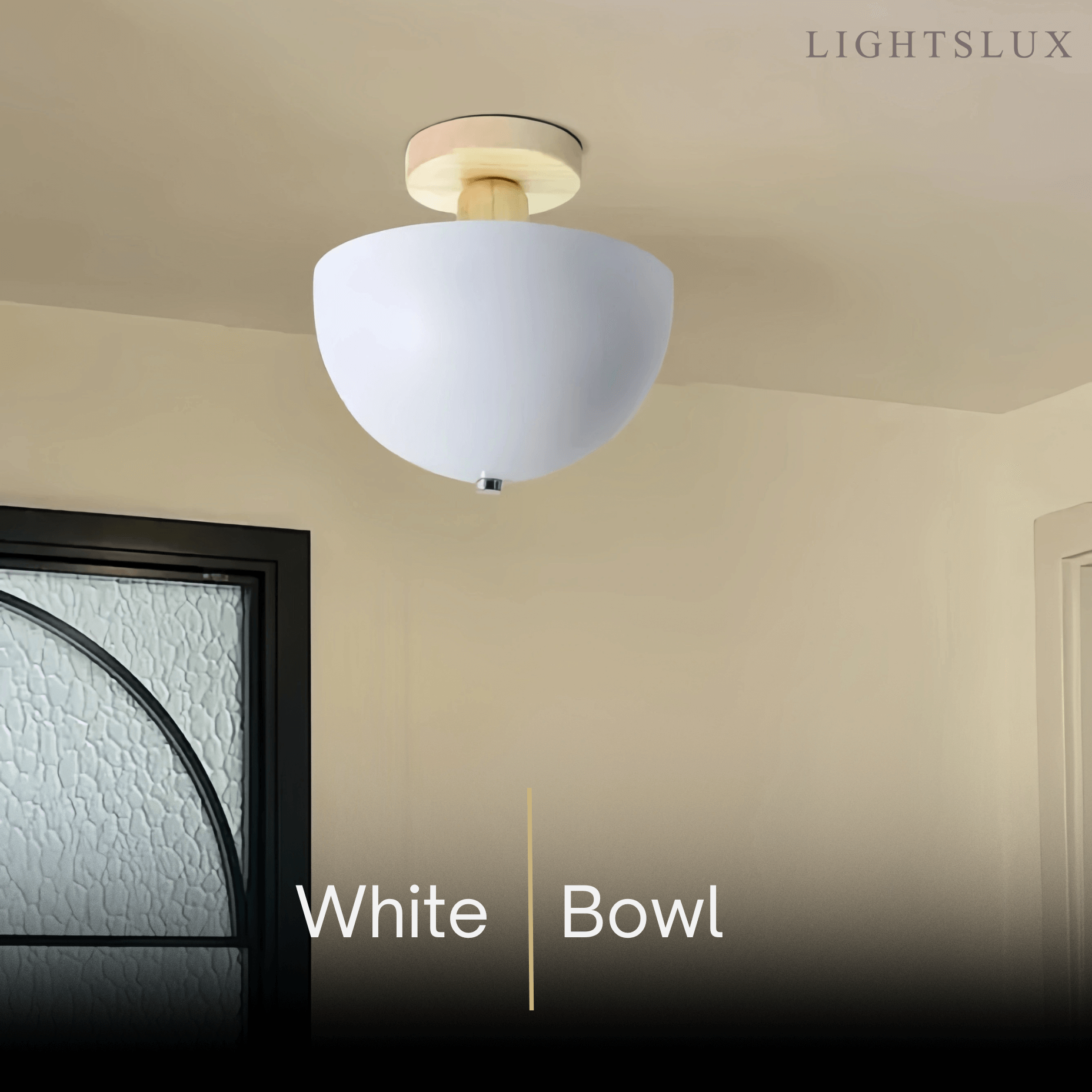 Morandia Modern Dome/Bowl Ceiling Light – 5 Color Metal/Wood for Corridor