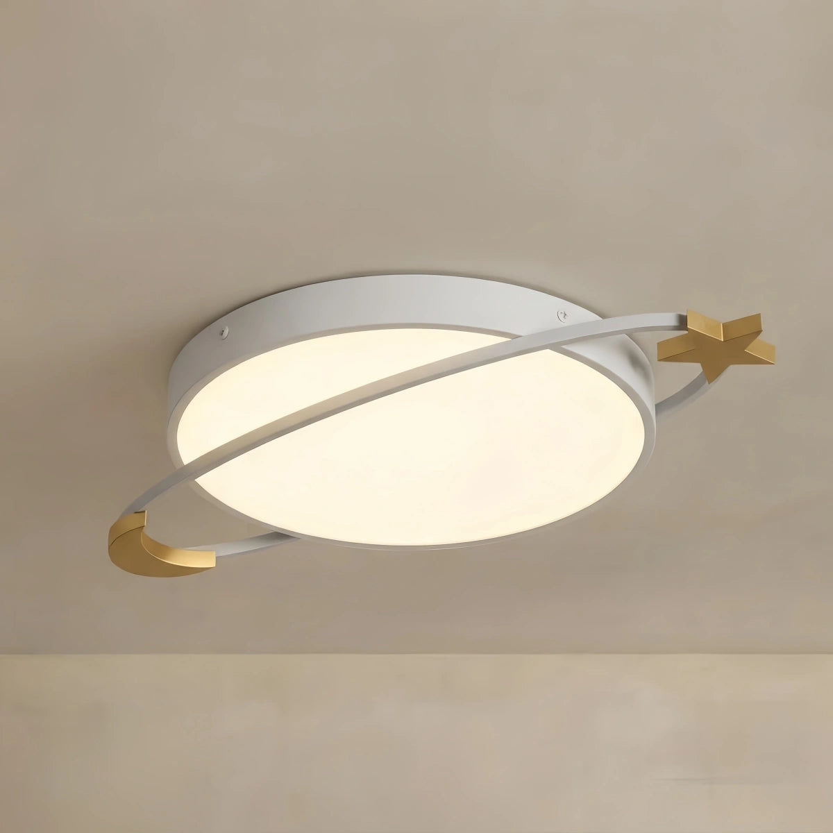 Vivara Modern Ceiling Light - Dimmable Grey/White/Green for Bedroom