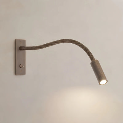 Arcato Minimalist Linear Wall Lamp - Bronze/Chrome/Nickel Metal for Bedroom