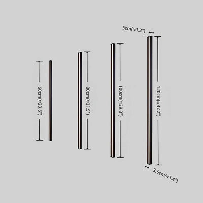 Arcato Minimalistische lineare LED-Wandleuchte – Schwarz/Gold für Schlafzimmer/Wohnzimmer
