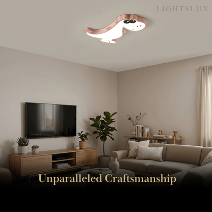 Vivara Modern Dimmable Ceiling Light - Cute Dragon Design for Children's Room