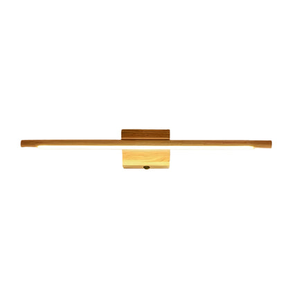 Minimalist Wood & Acrylic Wall Lamp - Linear Design for Bedroom
