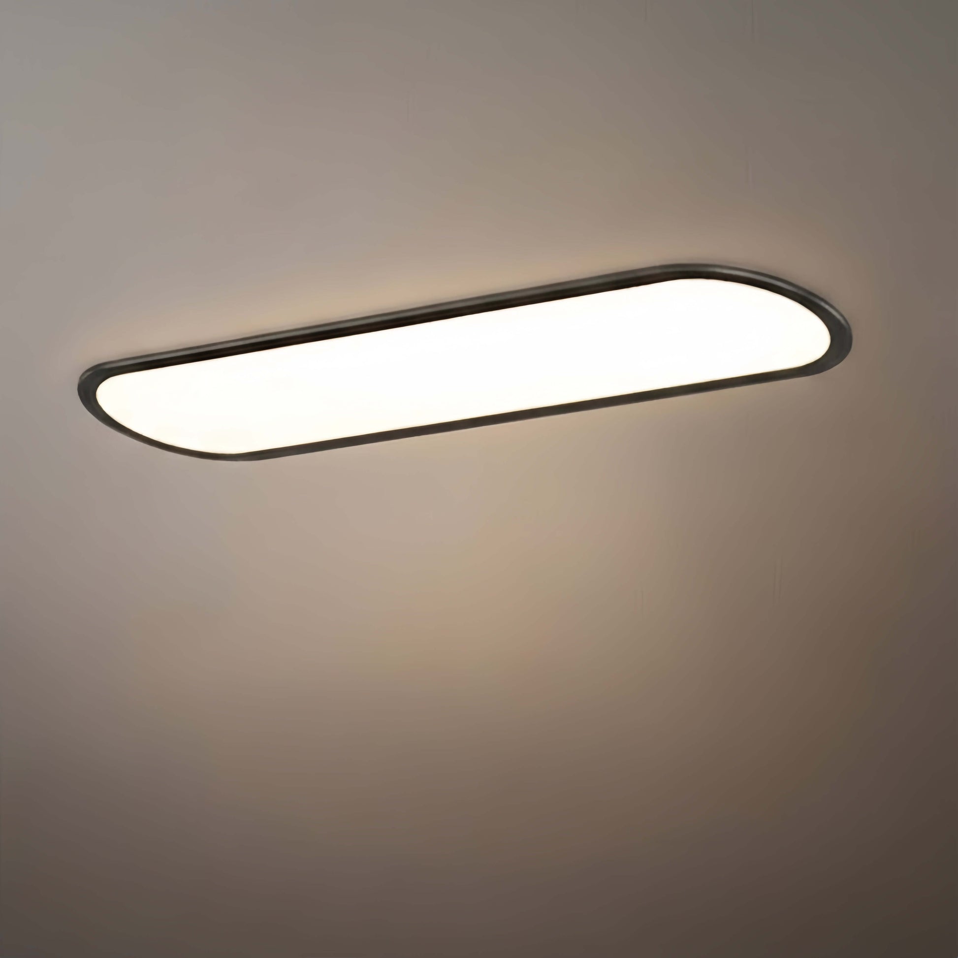 Arcato Minimalist White/Black LED Flush Mount Ceiling Light Living Room