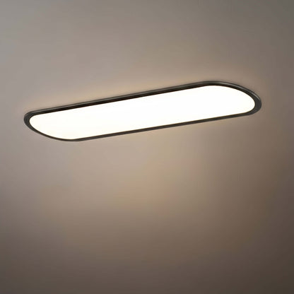 Arcato Minimalist White/Black LED Flush Mount Ceiling Light Living Room