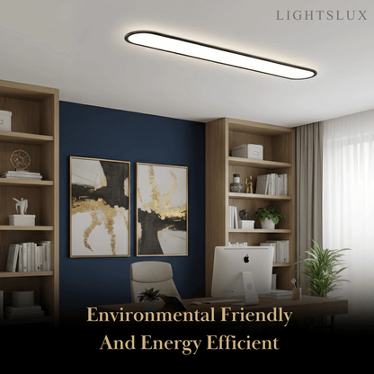 Arcato Minimalist White/Black LED Flush Mount Ceiling Light Living Room