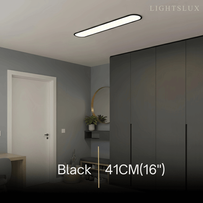 Arcato Minimalist White/Black LED Flush Mount Ceiling Light Living Room