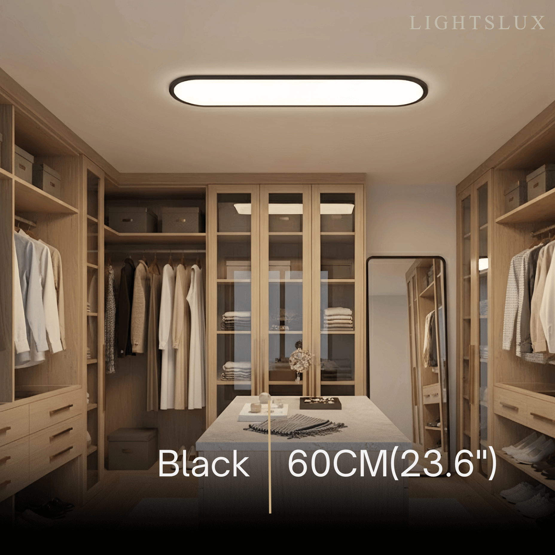 Arcato Minimalist White/Black LED Flush Mount Ceiling Light Living Room