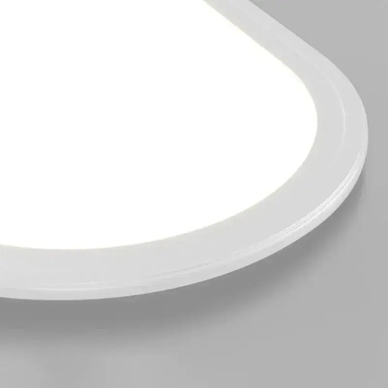 Arcato Minimalist White/Black LED Flush Mount Ceiling Light Living Room