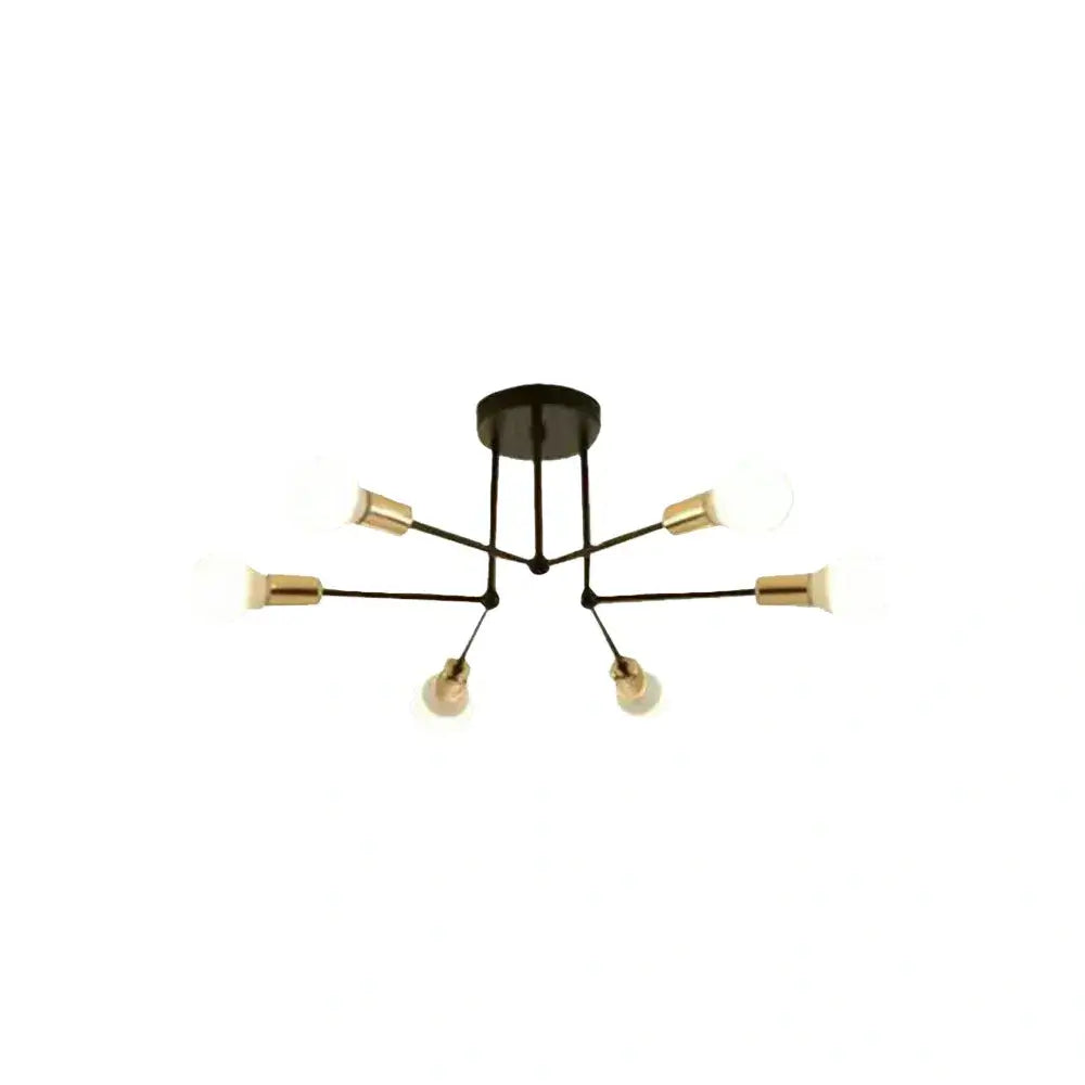 Nebula Royal Gold/Black LED Chandelier – Elegant Lighting for Living Room/Bedroom