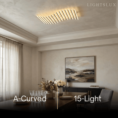 Arcato Minimalistische lineare Deckenleuchte - Metall-Deckenleuchte für das Wohnzimmer