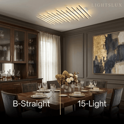 Arcato Minimalistische lineare Deckenleuchte - Metall-Deckenleuchte für das Wohnzimmer