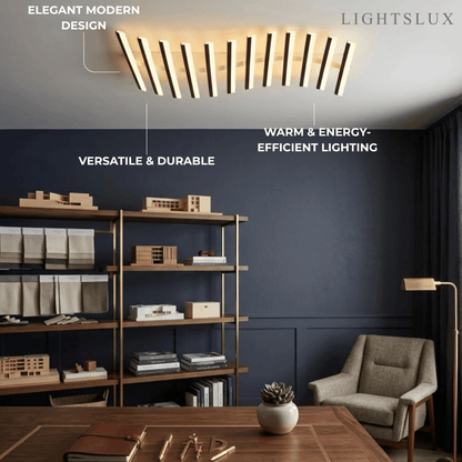 Arcato Minimalistische lineare Deckenleuchte - Metall-Deckenleuchte für das Wohnzimmer