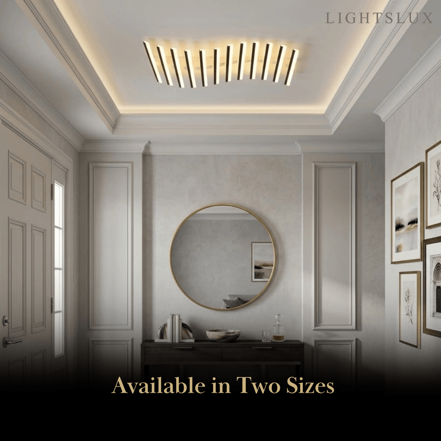 Arcato Minimalistische lineare Deckenleuchte - Metall-Deckenleuchte für das Wohnzimmer