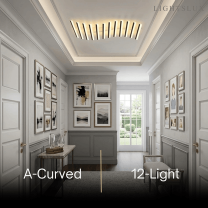 Arcato Minimalistische lineare Deckenleuchte - Metall-Deckenleuchte für das Wohnzimmer