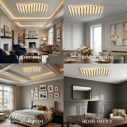 Arcato Minimalistische lineare Deckenleuchte - Metall-Deckenleuchte für das Wohnzimmer