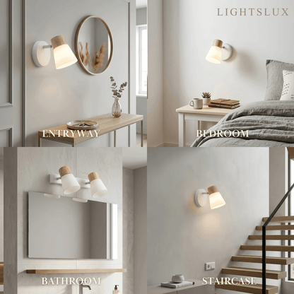 Crema Modern White Vanity Light