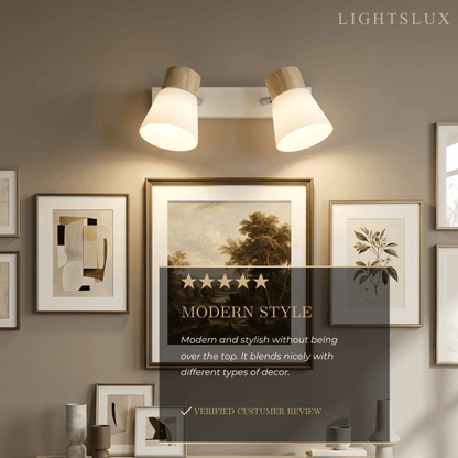 Crema Modern White Vanity Light