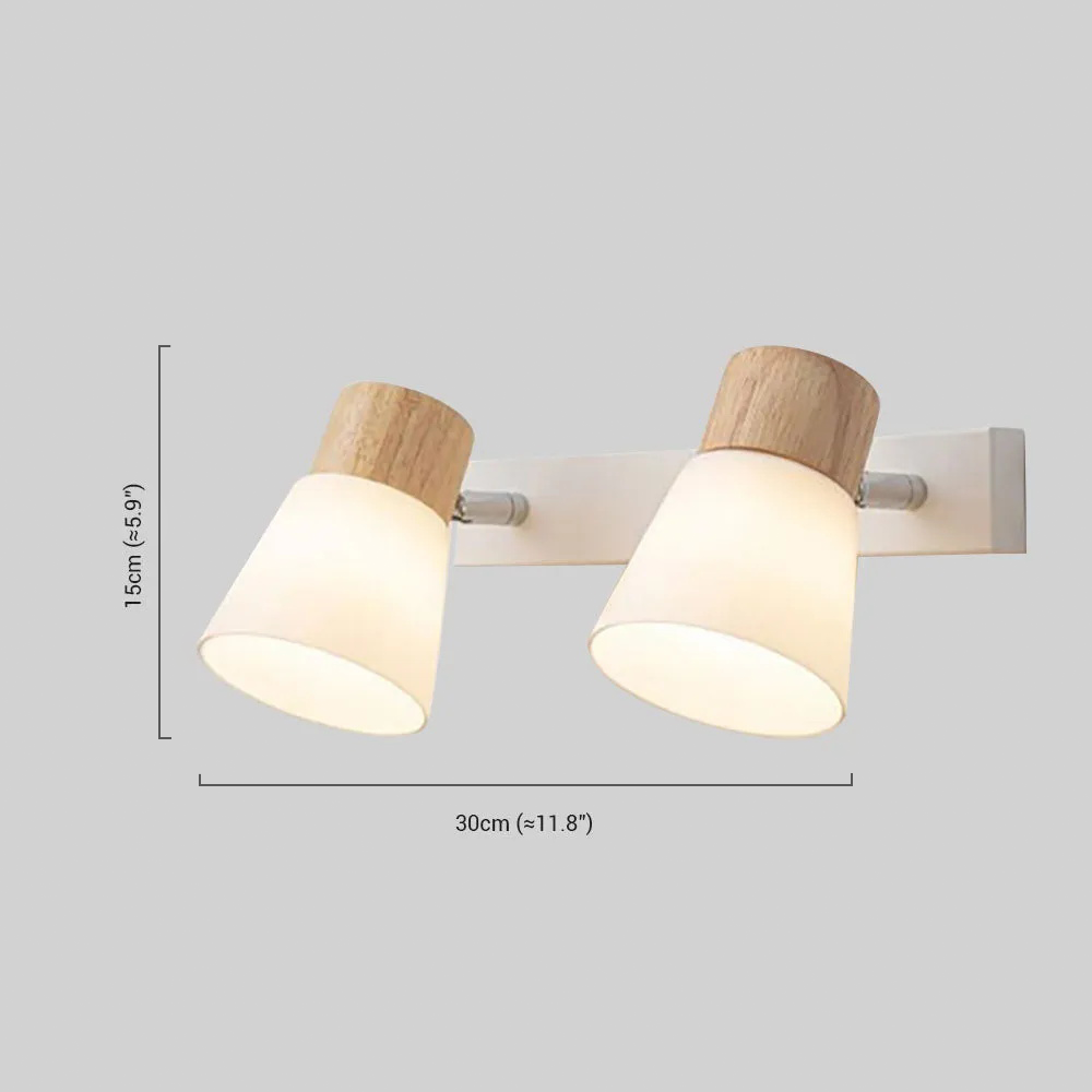 Modern White Vanity Light – Dimensions