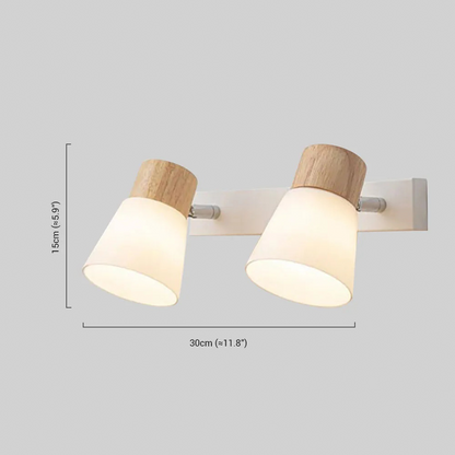 Modern White Vanity Light – Dimensions