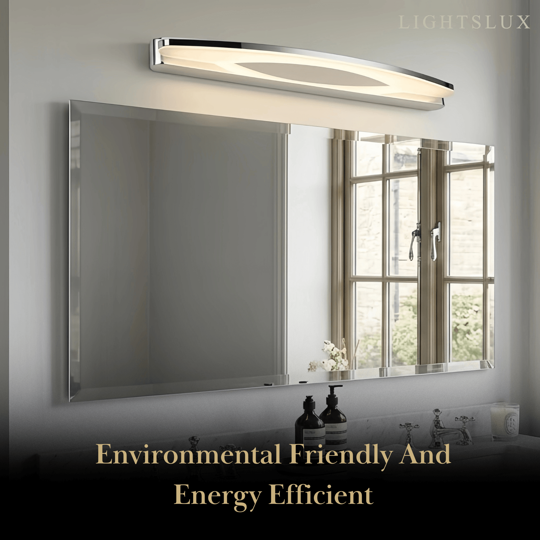 Modern Elliptical Vanity Light 