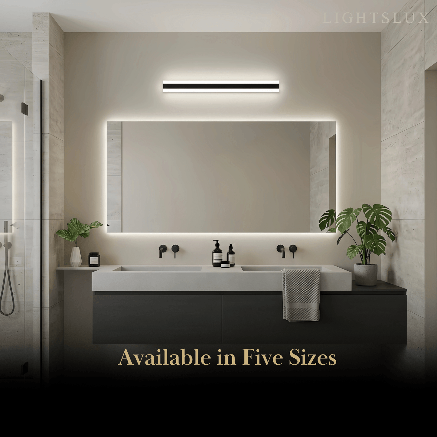Arcato Minimalist Black LED Wall Lamp 