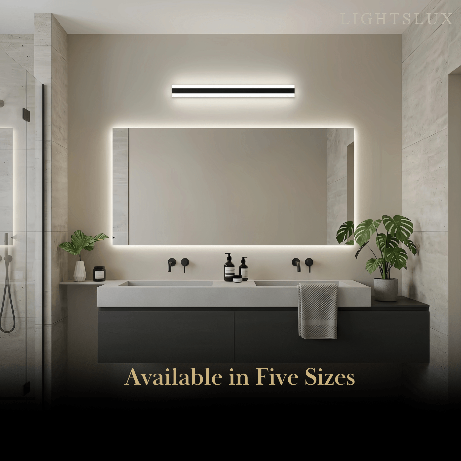 Arcato Minimalist Black LED Wall Lamp 