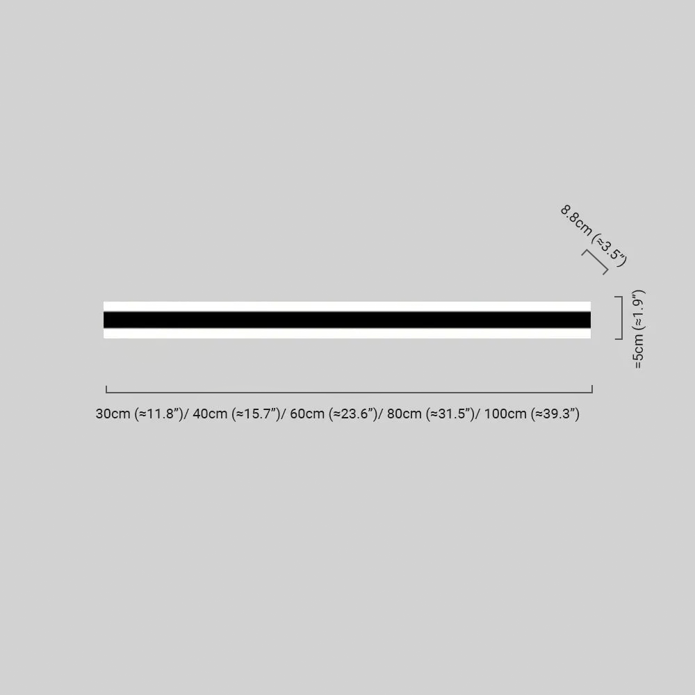 Minimalist Black/White LED Wall Lamp Bedroom Dimensions