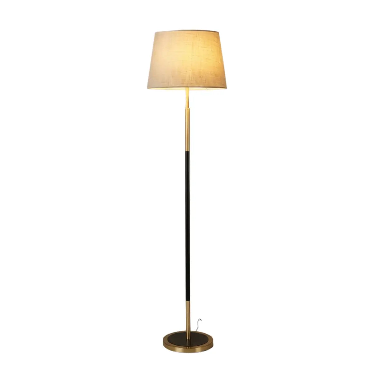 Zenno Modern Cylinder Fabric Floor Lamp