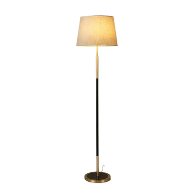 Zenno Modern Cylinder Fabric Floor Lamp
