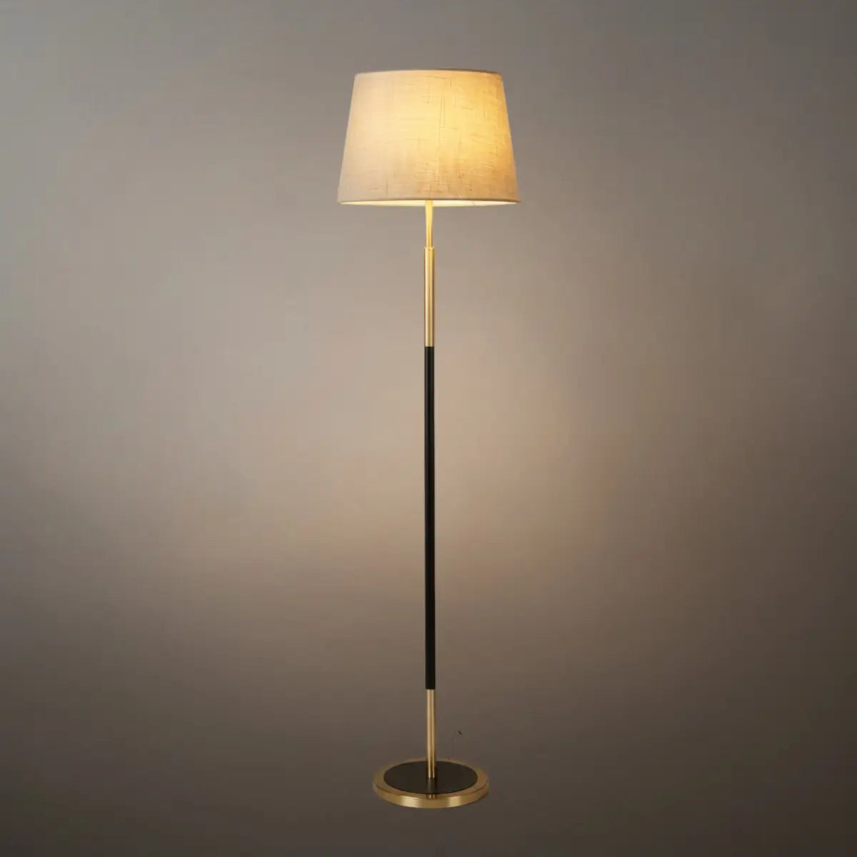 Zenno Modern Cylinder Fabric Floor Lamp
