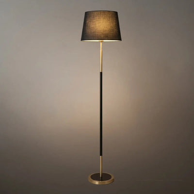 Zenno Modern Cylinder Fabric Floor Lamp