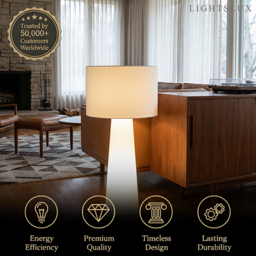 Lunara Minimalist Cylindrical Floor Lamp