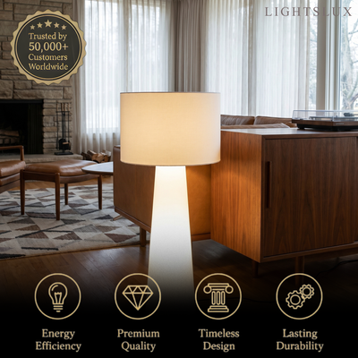 Lunara Minimalist Cylindrical Floor Lamp