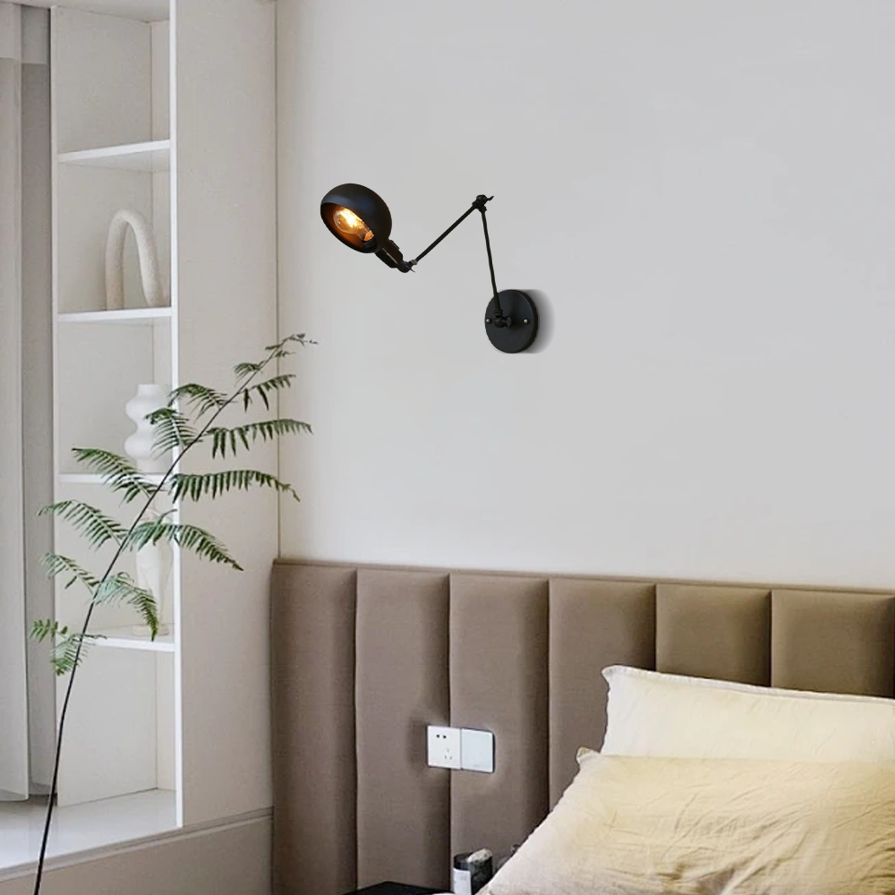 Vintage Adjustable Arm Wall Lamp