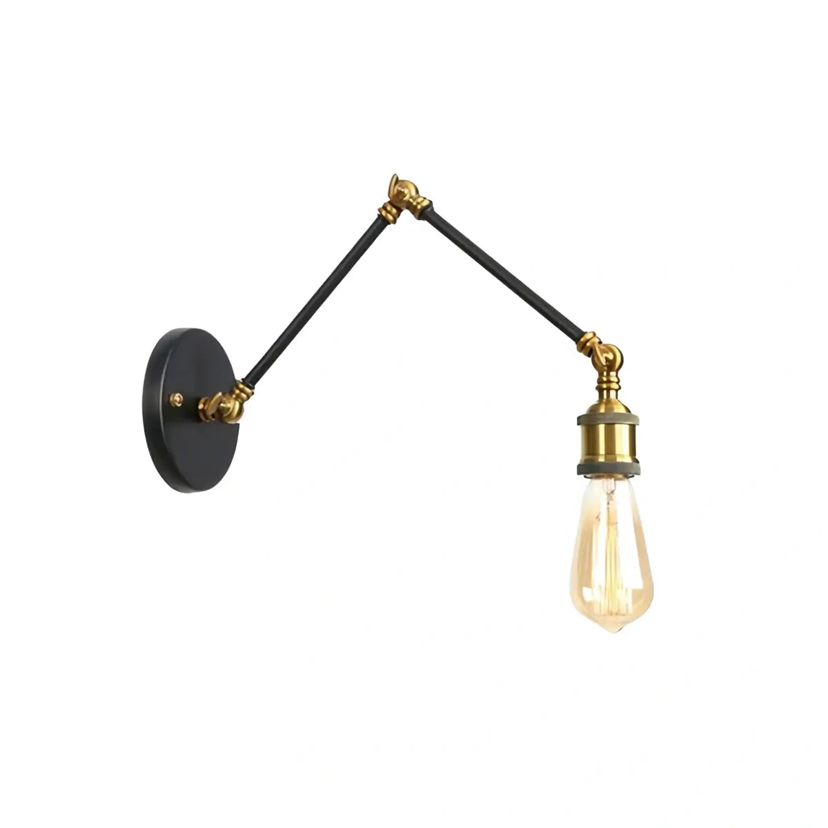 Vintage Minimalist Wall Lamp – Adjustable Tapered Metal