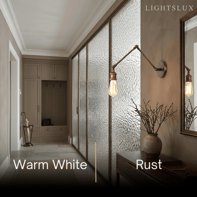 Vintage Minimalist Wall Lamp – Adjustable Tapered Metal