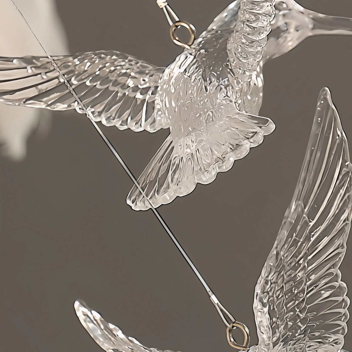 Lunara Art Deco Feather Chandelier