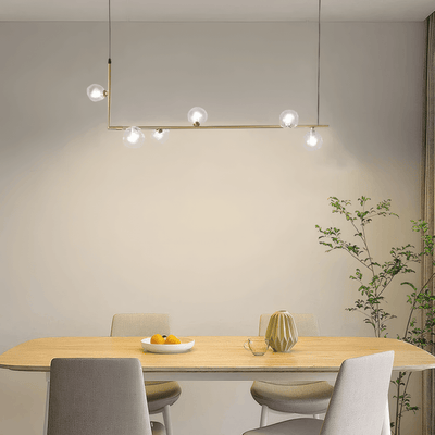 Nebula Minimalist Linear Pendant Light - Black