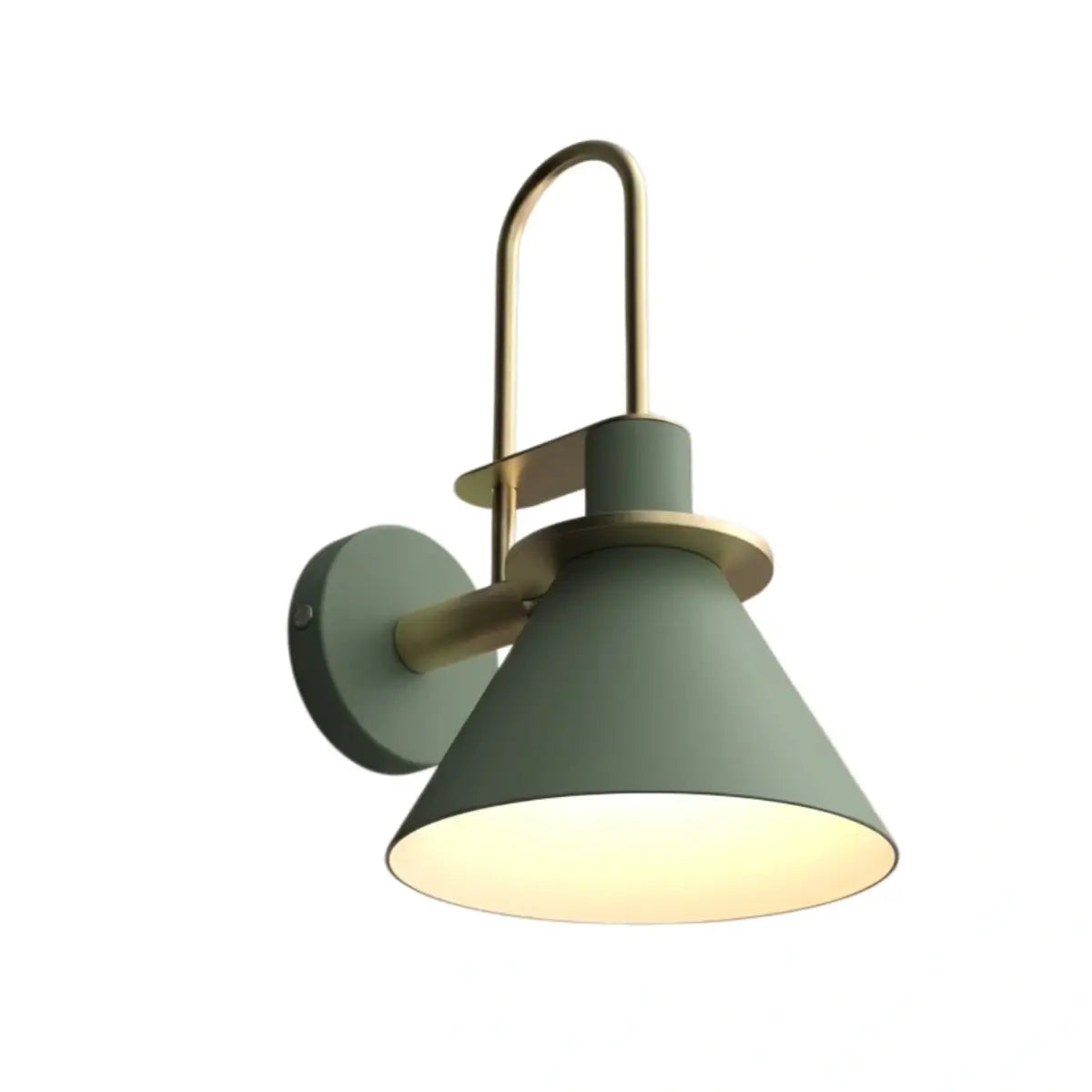 Irondale Nordic Conical Wall Lamp - Metal for Living Room/Bedroom