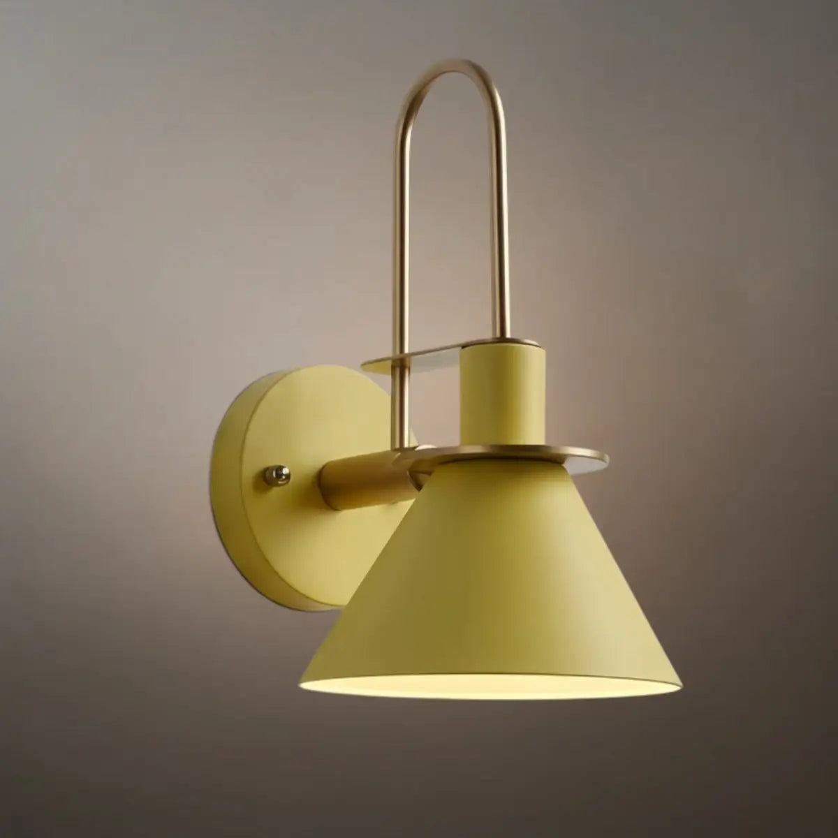 Irondale Nordic Conical Wall Lamp - Metal for Living Room/Bedroom