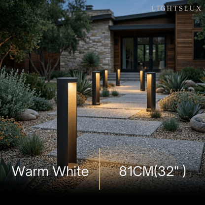 Irondale Minimalist Solar Outdoor Lamp - Black