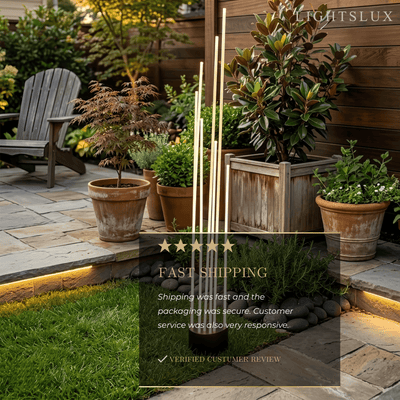 Arcato Art Deco Optical Fiber LED Path Light