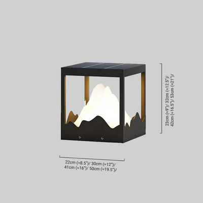 Lunara Designer Metal Outdoor Path Lamp