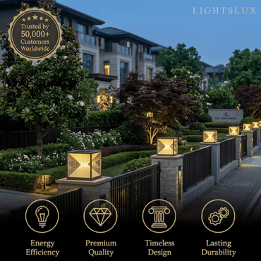Modern Metal Outdoor Floor Lamp