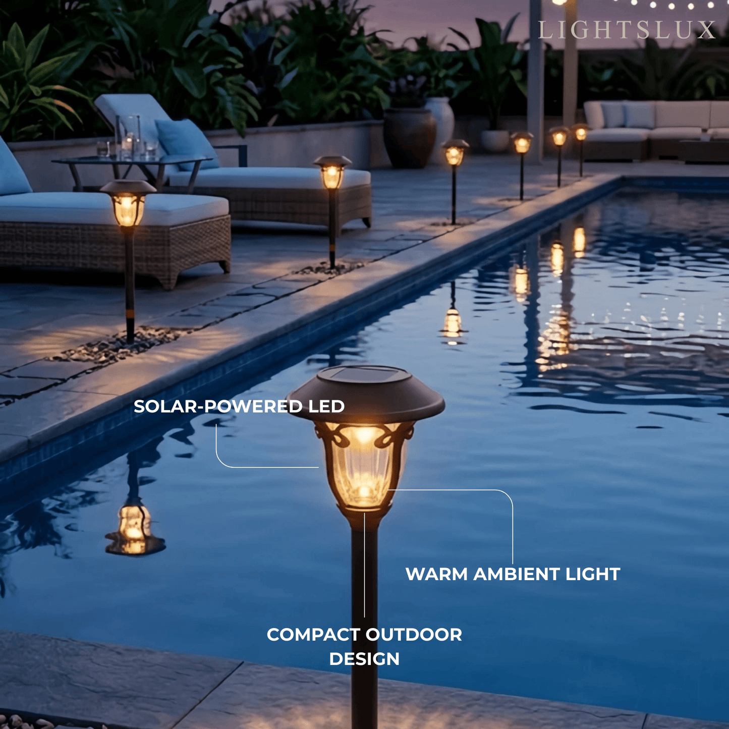Irondale Industrial Bowl-Shaped Solar Pathway Light – Coffee Metal Outdoor Lamp