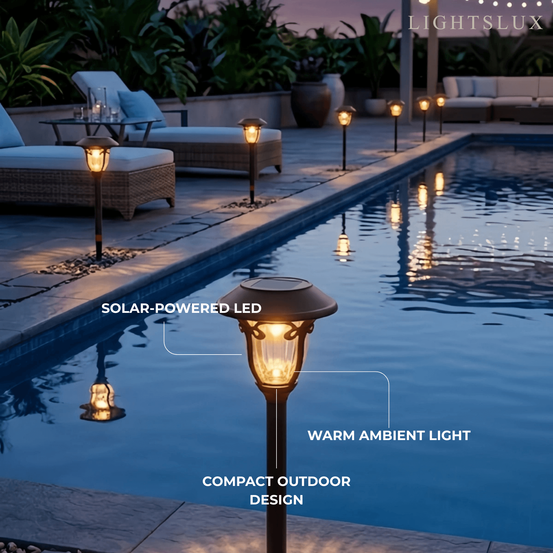 Irondale Industrial Bowl-Shaped Solar Pathway Light – Coffee Metal Outdoor Lamp