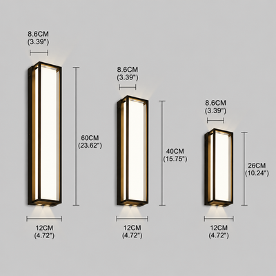 Arcato minimalistische Outdoor-Wandleuchte aus schwarzem Edelstahl mit einstellbarer LED-Beleuchtung