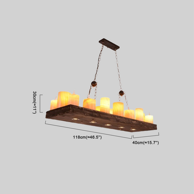 Candle Style Pendant Light – 8/12/16 Lights for Dining Room