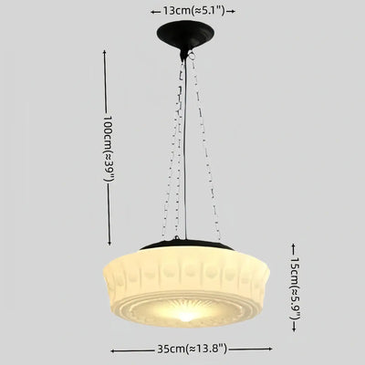 Crema Vintage Glass Pendant Light